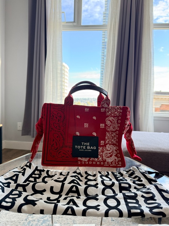 Marc Jacobs Handbags - Marc Jacobs Red Bandana-Print Tote